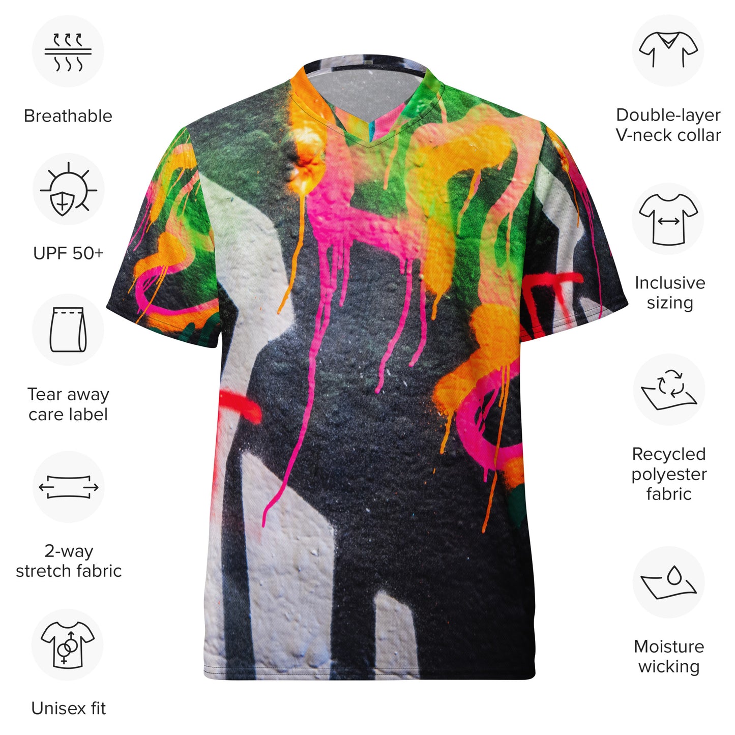 Graffiti X Series, T-shirt, Tee | Recycled Unisex Sports Jersey