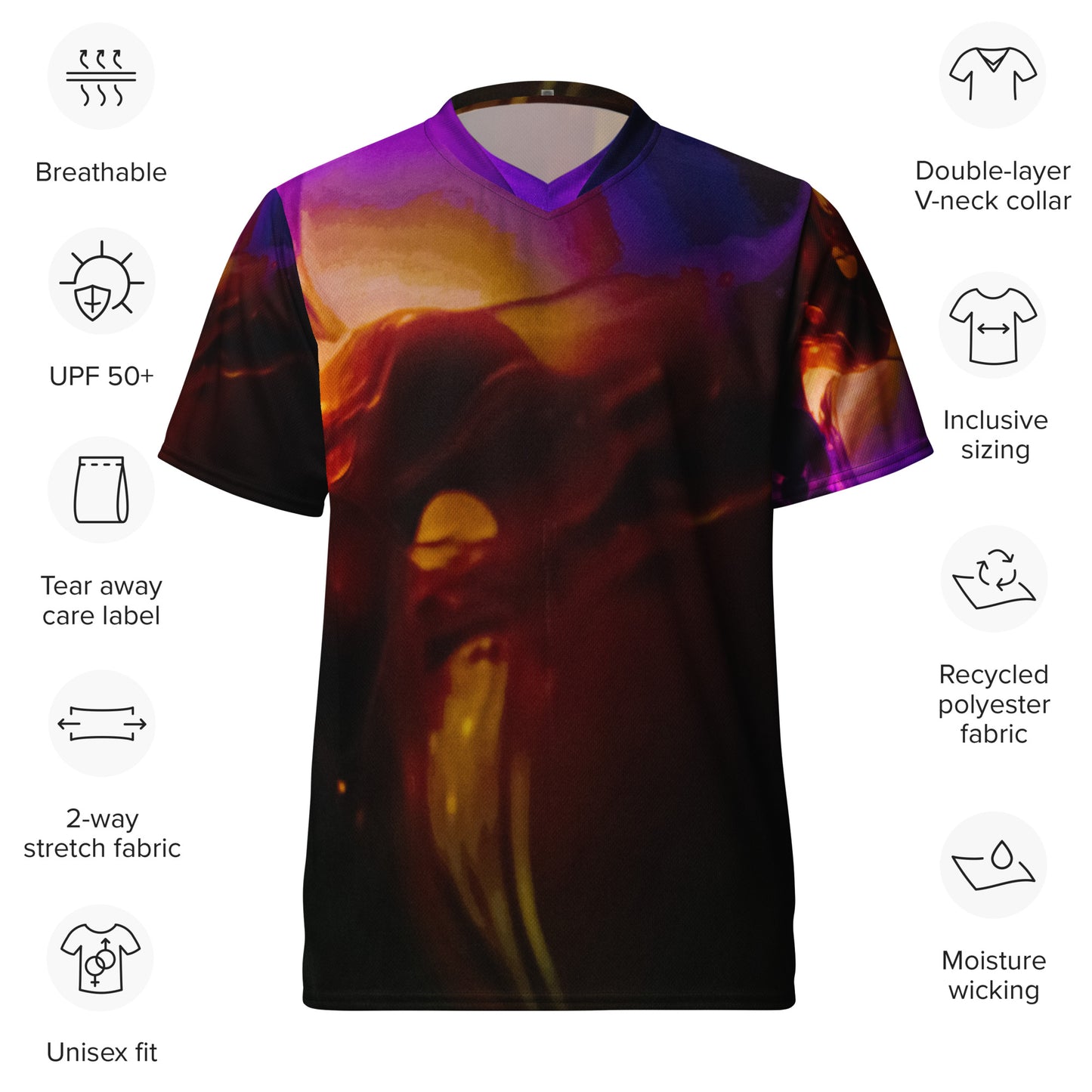 Abstract X Series T-Shirt, Tee | Recycled Unisex Sports Jersey